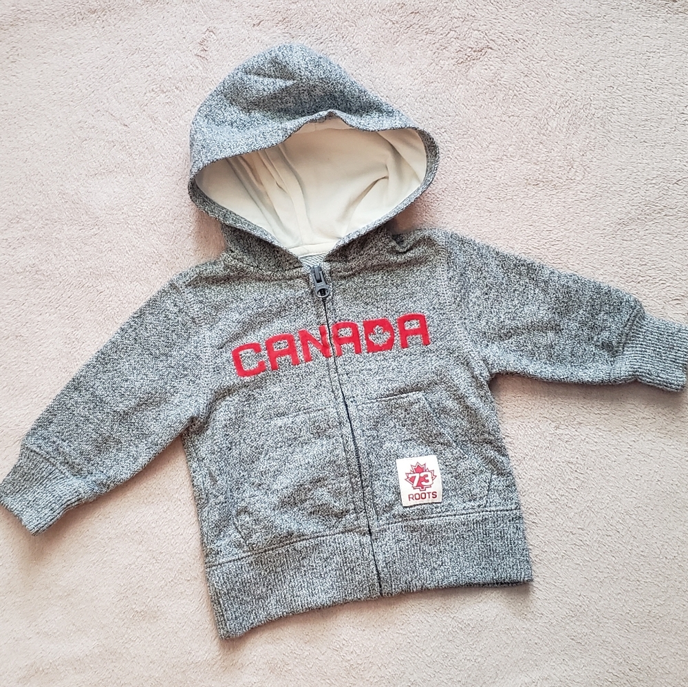 Baby Roots full zip sweater Size Small  3-6 months